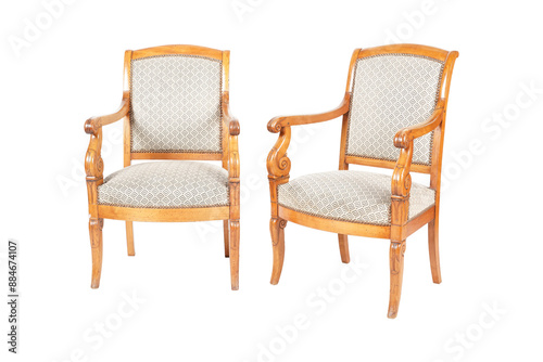  two chair isolated on white on white backgrounds