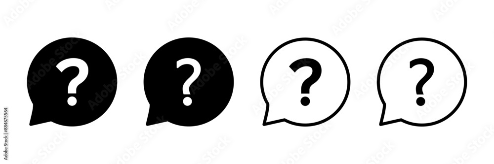 Question Icon vector isolated on white background. Question mark sign. help icon. Faq Question Icon vector isolated on white background. Question mark sign. help icon. Faq