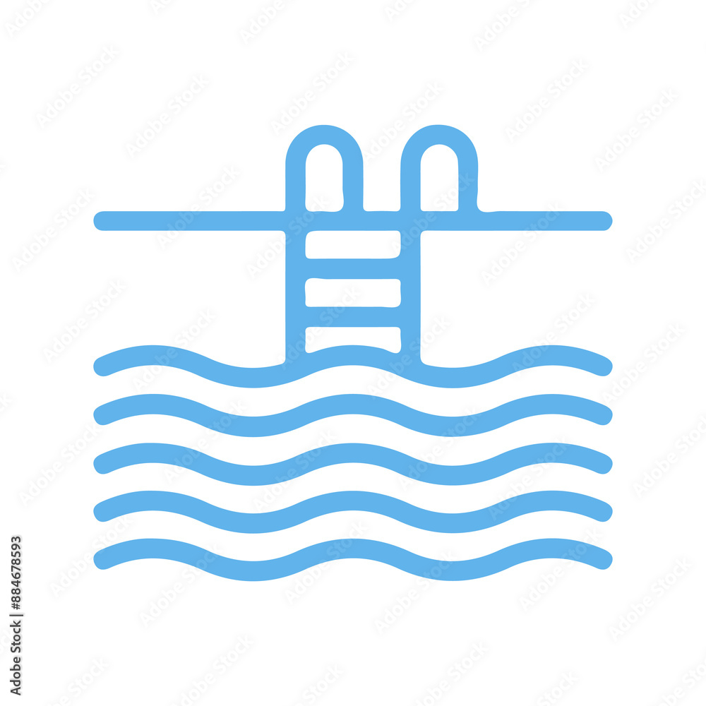 Pool clip art design on plain white transparent isolated background for card, shirt, hoodie, sweatshirt, apparel, tag, mug, icon, poster or badge Pool clip art design on plain white transparent isolated background for card, shirt, hoodie, sweatshirt, apparel, tag, mug, icon, poster or badge