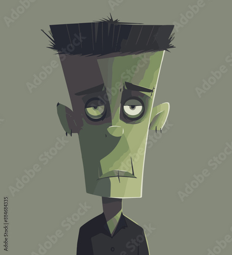Scary Cartoon Halloween Fra...