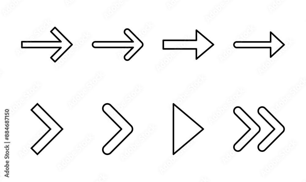 Arrow icon set. Arrow symbol. Arrow sign for your web design. Arrow icon set. Arrow symbol. Arrow sign for your web design.