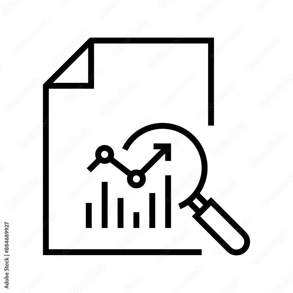 SEO audit line icon, assessment, data, growth, forecast. Flat logo style on white background. For designing websites, logos, apps, templates SEO audit line icon, assessment, data, growth, forecast. Flat logo style on white background. For designing websites, logos, apps, templates