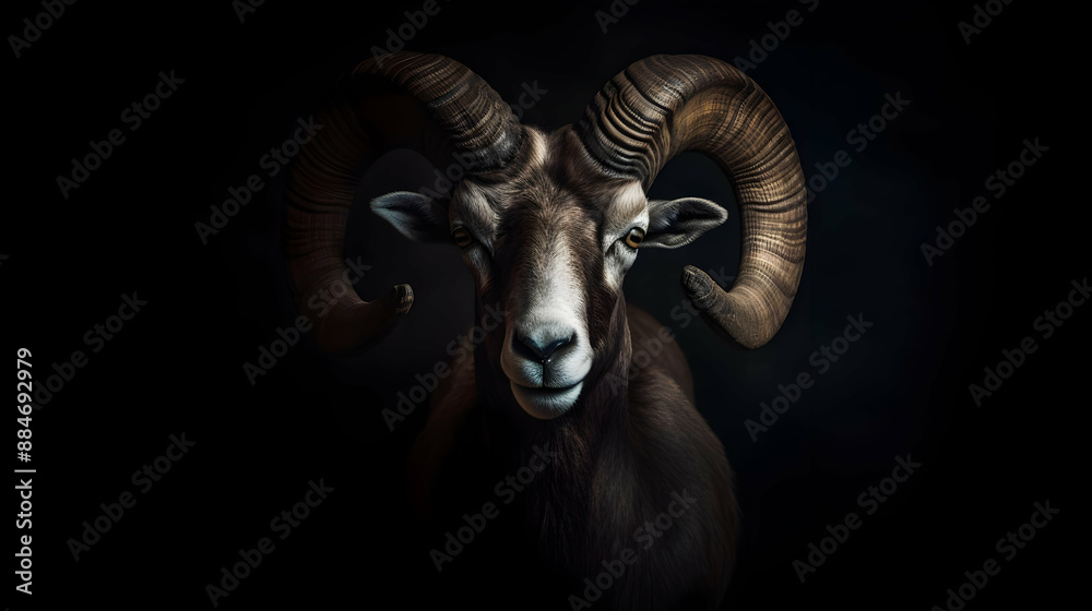 Majestic Mountain Goat Portrait Majestic Mountain Goat Portrait