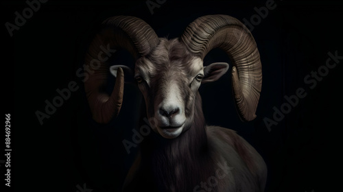 Majestic Ram Portrait © Siasart Studio