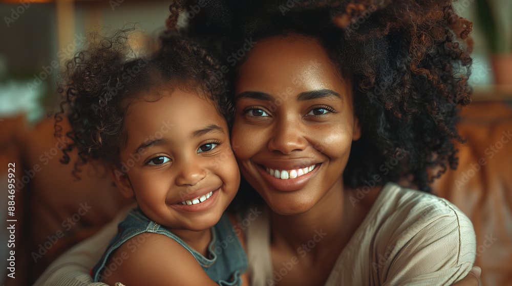 Close up side view overjoyed smiling young mother and daughter hugging and laughing, enjoying tender moment, happy mum and adorable preschool girl kid cuddling, having fun together at home . Close up side view overjoyed smiling young mother and daughter hugging and laughing, enjoying tender moment, happy mum and adorable preschool girl kid cuddling, having fun together at home .