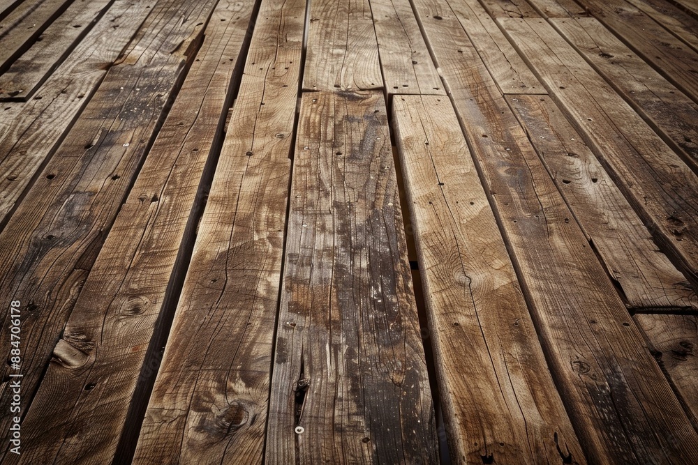 Beautiful and durable textured wooden plank flooring with natural wood grain. Vintage rustic pattern. And intricate carpentry craftsmanship for traditional home decor and interior design. Worn Beautiful and durable textured wooden plank flooring with natural wood grain. Vintage rustic pattern. And intricate carpentry craftsmanship for traditional home decor and interior design. Worn