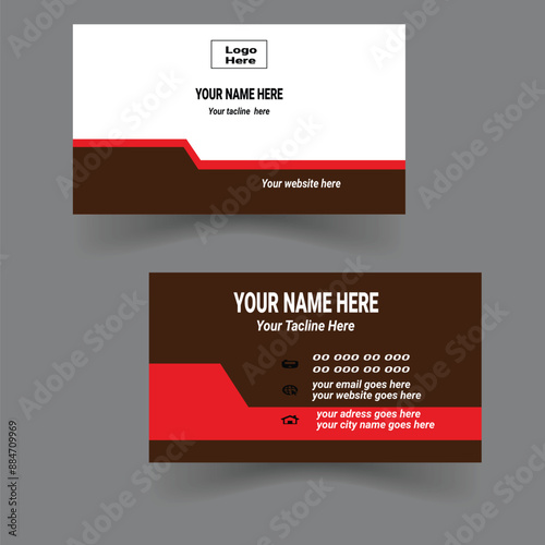Creative morden  simple business card design