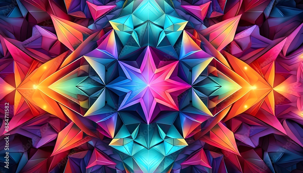 Abstract Geometric Shapes with Vibrant Colors Abstract Geometric Shapes with Vibrant Colors