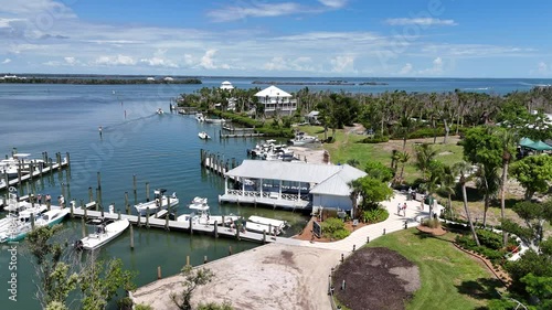 Aerial view of Cabbage Key - Fort Myers, Florida, USA