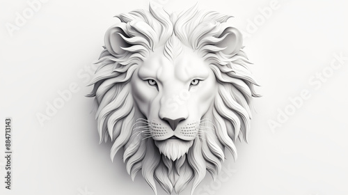 In a stunning wildlife portrait, the lion, a majestic mammal and fierce carnivore, displays its regal nature, its head crowned with a mane of golden fur.