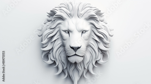 In a stunning wildlife portrait, the lion, a majestic mammal and fierce carnivore, displays its regal nature, its head crowned with a mane of golden fur.