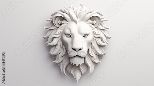 In a stunning wildlife portrait, the lion, a majestic mammal and fierce carnivore, displays its regal nature, its head crowned with a mane of golden fur.
