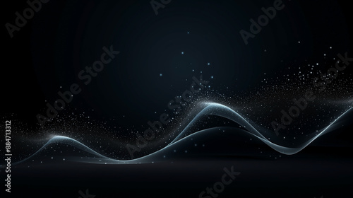 The futuristic background features an abstract blue network, illustrating the concept of technology and science in modern tech connections. network, background, technology, futuristic, connection,