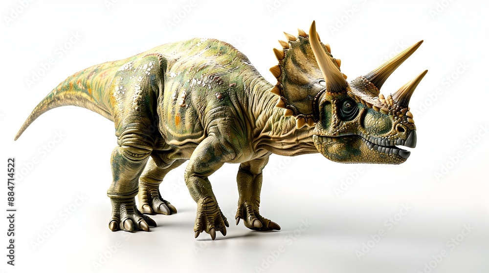 Fearsome Triceratops Dinosaur a Mighty Prehistoric Creature with Horns and Armor A Striking of an Ancient Horned Reptile from the Jurassic Era Fearsome Triceratops Dinosaur a Mighty Prehistoric Creature with Horns and Armor A Striking of an Ancient Horned Reptile from the Jurassic Era