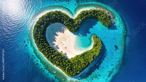 Heart Shaped Island Paradise.