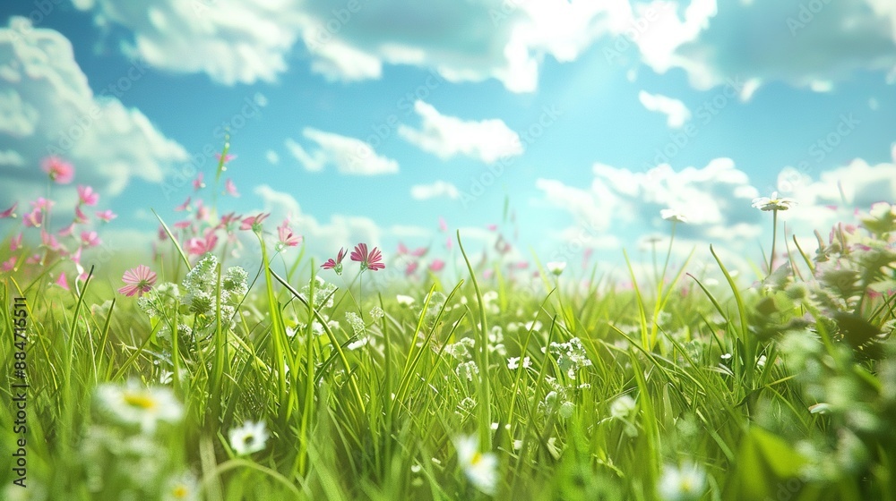 Grass and Flowers: Nature's Grassland Masterpiece Grass and Flowers: Nature's Grassland Masterpiece