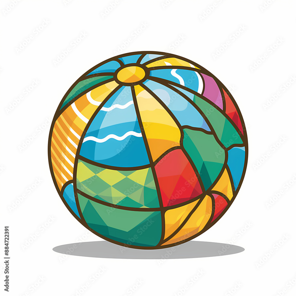 Fototapeta premium colorful globe ball