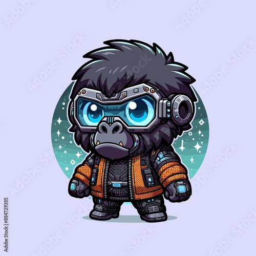 Characterized AI_Gorilla Chibi 3