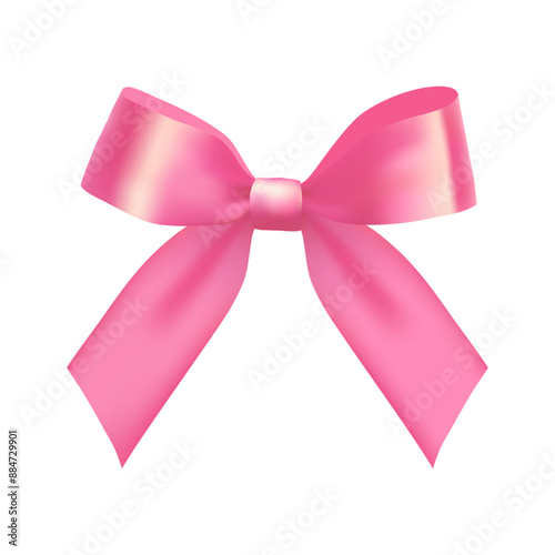pink bow vector design material