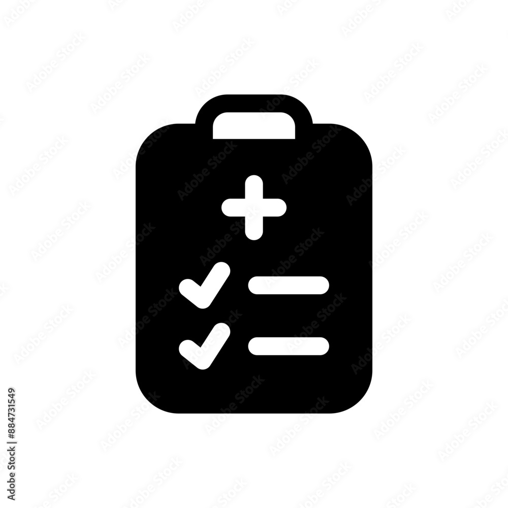 Prescription Icon Vector Symbol Design Illustration