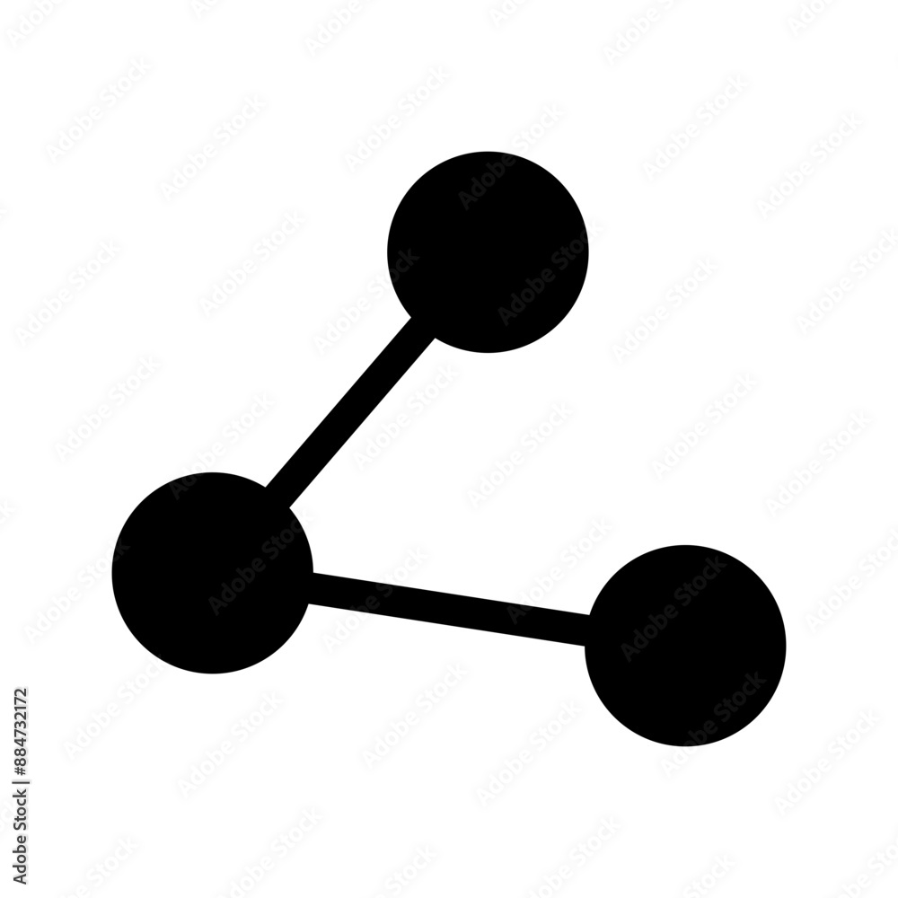 Water Molecule Icon Vector Symbol Design Illustration Water Molecule Icon Vector Symbol Design Illustration