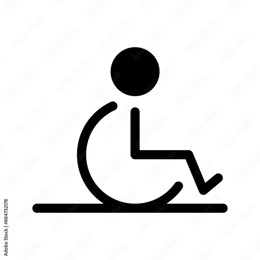 Wheelchair Accessible Icon Vector Symbol Design Illustration Wheelchair Accessible Icon Vector Symbol Design Illustration