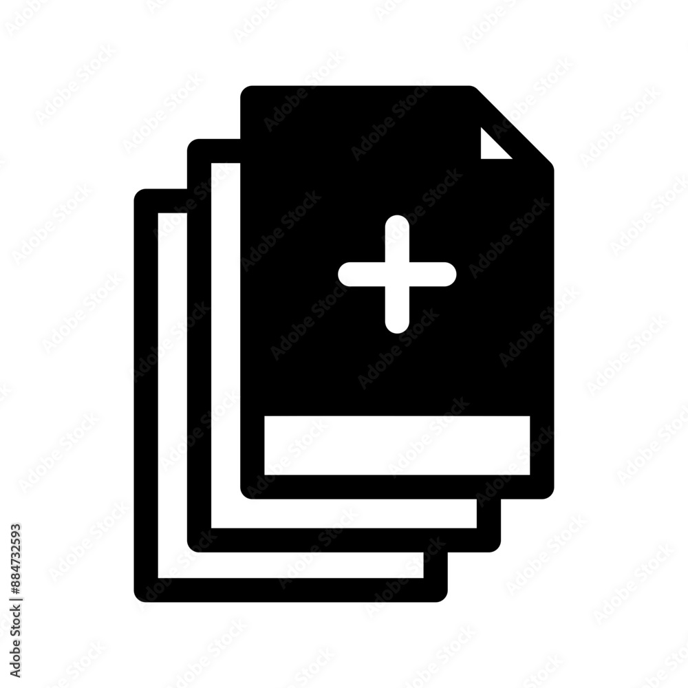 Add Folder Icon Vector Symbol Design Illustration Add Folder Icon Vector Symbol Design Illustration