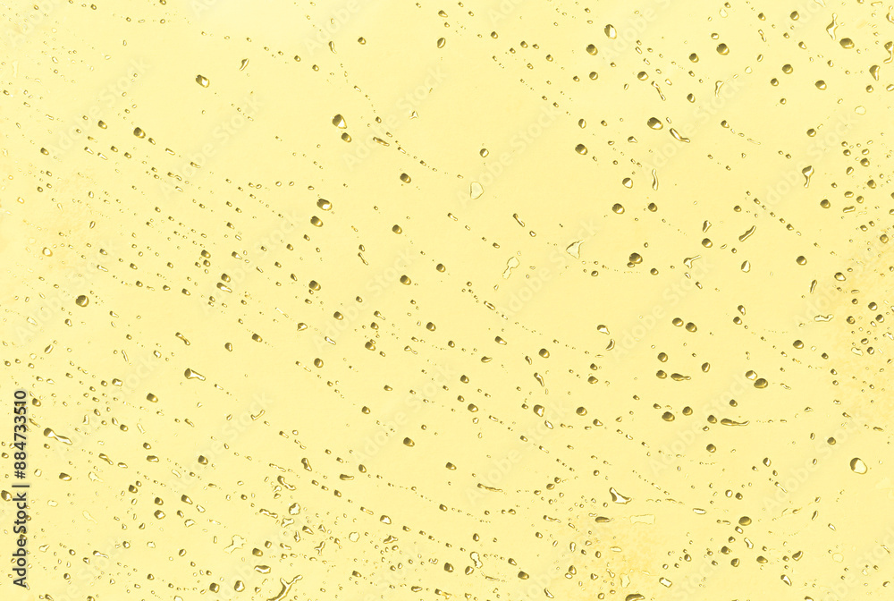 Water drops on yellow background, yellow water drops pattern background Water drops on yellow background, yellow water drops pattern background