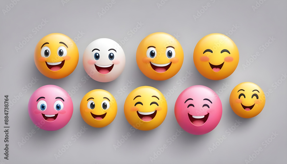 3d realistic emoticon happy cute social media 2 3d realistic emoticon happy cute social media 2