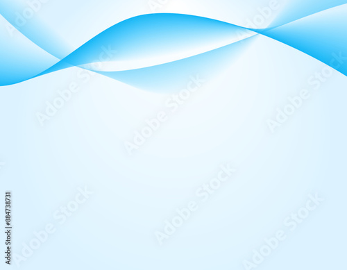 波　ウェーブ背景　上部　青