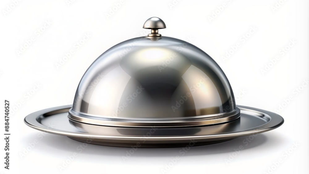 Elegant cloche serving plate icon, showcasing delectable dinner presentation, symbolizing exceptional hotel service and fine dining experience. Elegant cloche serving plate icon, showcasing delectable dinner presentation, symbolizing exceptional hotel service and fine dining experience.