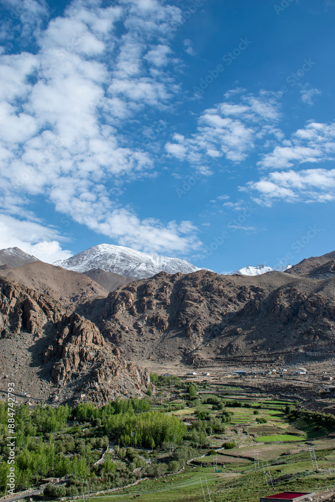 Scenic view of Leh City in Ladakh Scenic view of Leh City in Ladakh