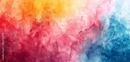 Soft and soothing watercolor gradients blending into bright and lively tones