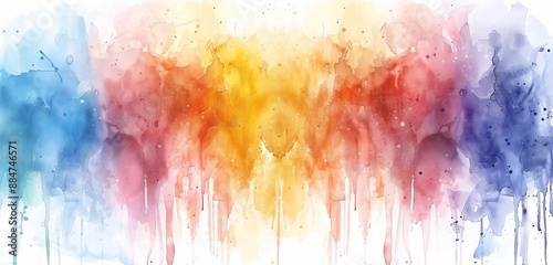 Soft and soothing watercolor gradients blending into bright and lively tones