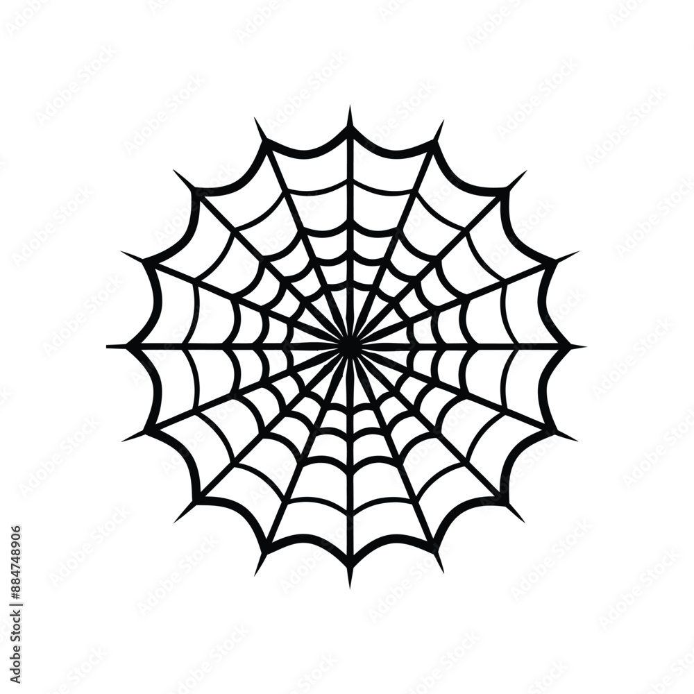 Minimal Spider Web silhouette hand drawn illustration Minimal Spider Web silhouette hand drawn illustration