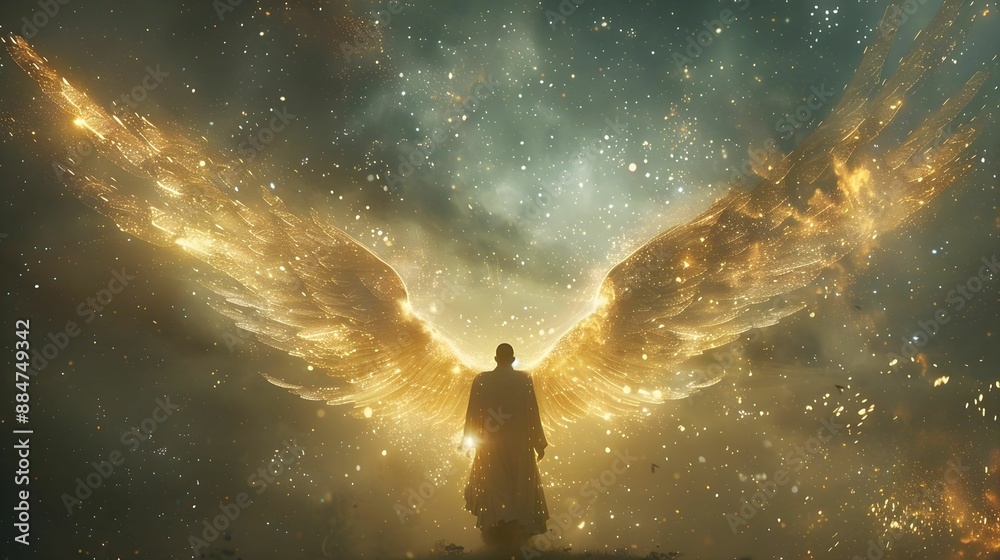 Obraz premium person in the sky