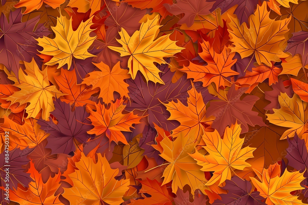 Autumn background with leaves. A close-up of many colorful autumn leaves, mostly in shades of orange, red, and brown. Autumn background with leaves. A close-up of many colorful autumn leaves, mostly in shades of orange, red, and brown.