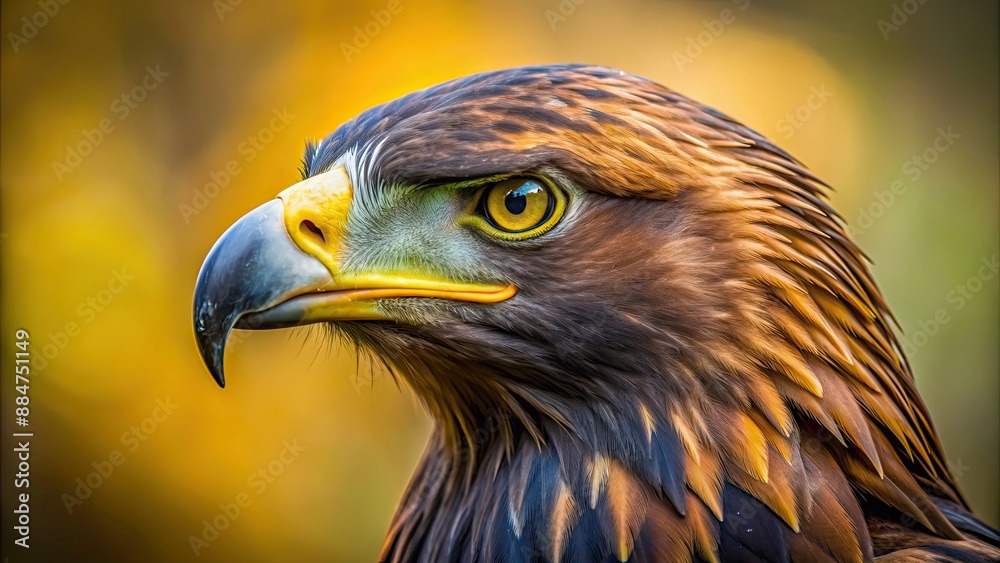 Close-up of a majestic golden eagle head with a blurred background, eagle, wildlife, predator, beak, feathers, majestic, close-up Close-up of a majestic golden eagle head with a blurred background, eagle, wildlife, predator, beak, feathers, majestic, close-up