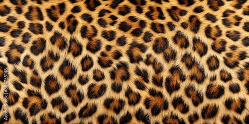 Realistic leopard fur background with detailed texture, perfect for wildlife or animal-themed designs, leopard, texture, wild cat