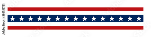 United States flag. Stars and stripes ribbon