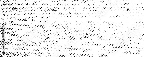 Halftone grungy wood texture. Grunge grit bark background. Black dotted wooden wallpaper. Retro comic pixelated backdrop. Dirty grain spots, stains, dots textured overlay. Vector