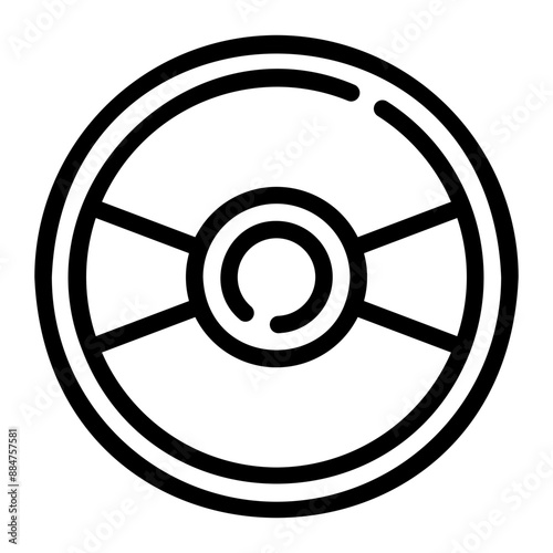 cd Line Icon