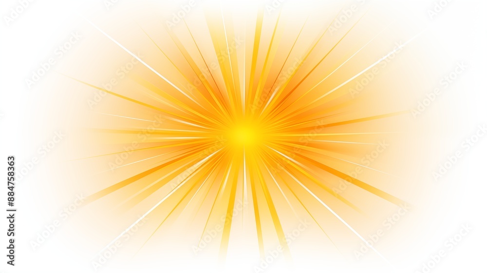 Sunburst Radiant Energy with Yellow and Orange Light Rays Sunburst Radiant Energy with Yellow and Orange Light Rays