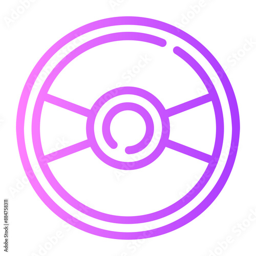 cd Line Gradient Icon