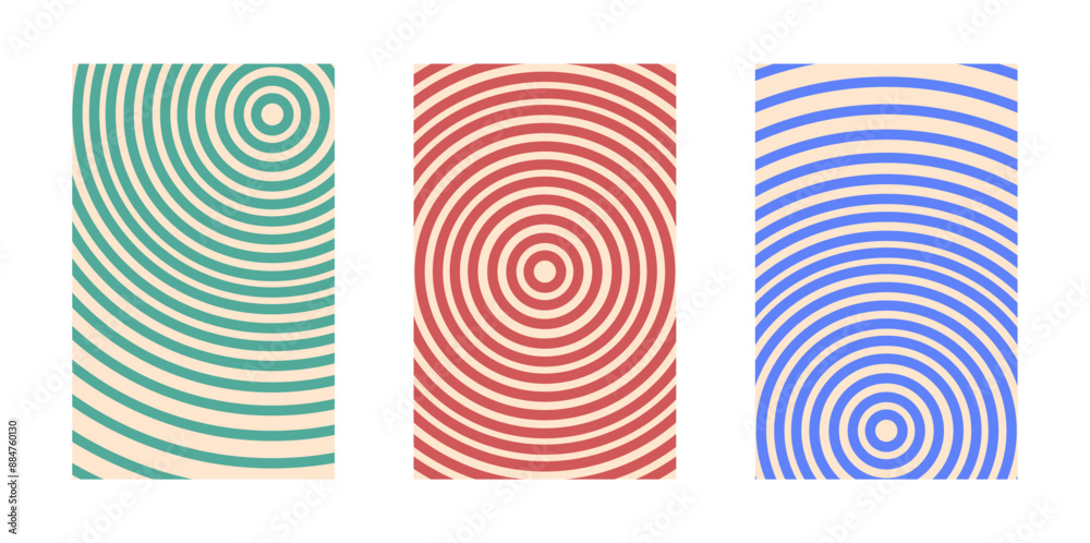 Background set Groovy hippie 70s. Circle pattern. vector background texture, trendy retro psychedelic style. Y2k aesthetic background. Background set Groovy hippie 70s. Circle pattern. vector background texture, trendy retro psychedelic style. Y2k aesthetic background.