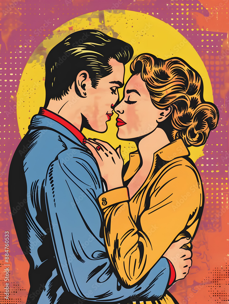 Valentine's Day cartoon cards. Generative AI Illustration Valentine's Day cartoon cards. Generative AI Illustration