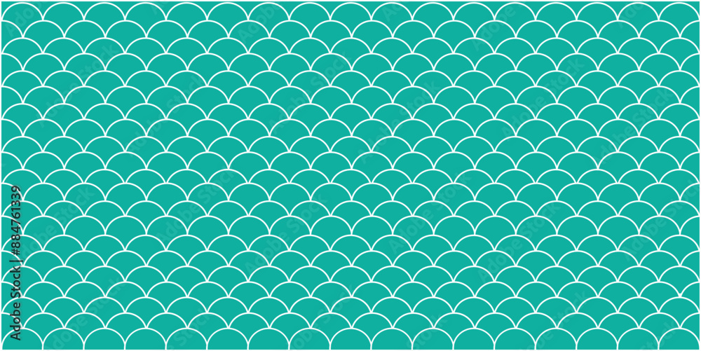 Green shade fish scales pattern