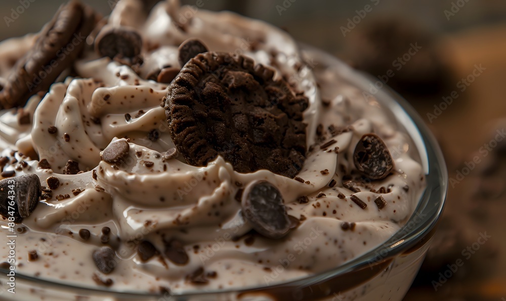 Cookies and Cream Mousse, Generative AI Cookies and Cream Mousse, Generative AI