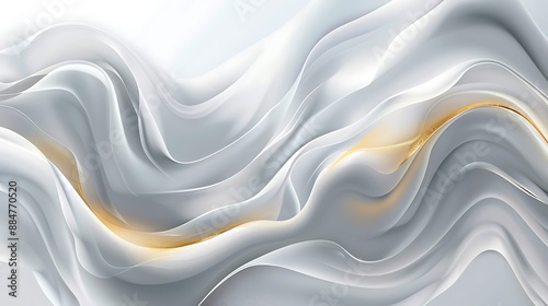 Vector abstract design, white, gray, and gold colors, EPS10 format
