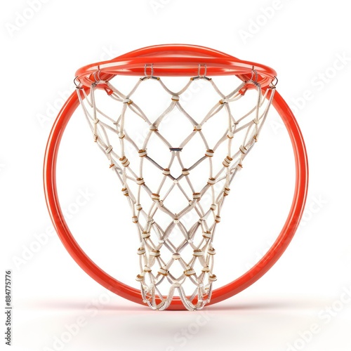 Basketball Hoop with White Net © Iswanto